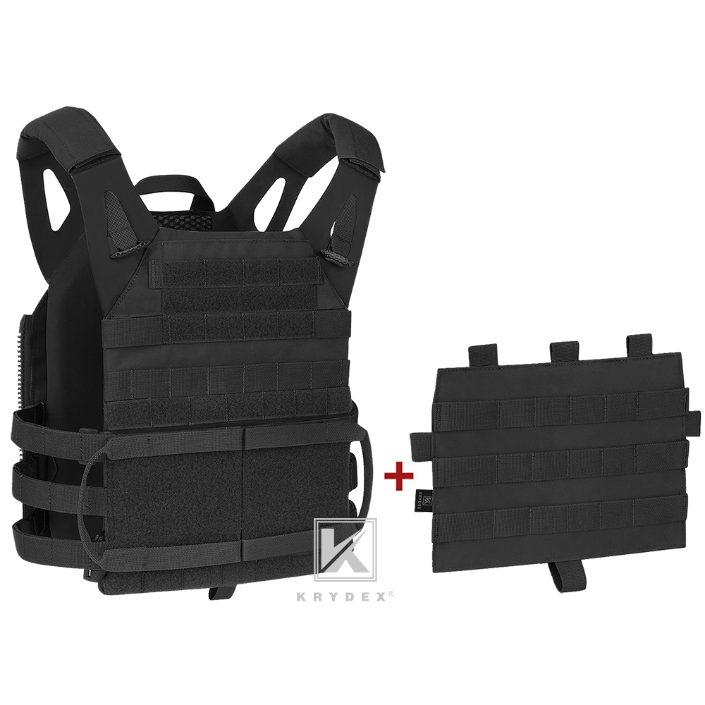 KRYDEX 2.0 Plate Carrier Jump w/ MOLLE Panel Tactical Body Armor